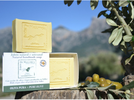 Jabón natural pura oliva hecho en Mallorca