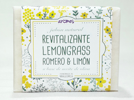 Jabón botánico natural - Revitalizante lemongrass, romero & limón
