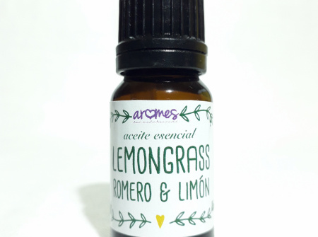 Aceite esencial Lemongrass, romero & limón - 10 ml