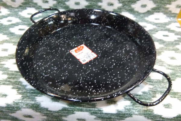 paellera hierro esmaltado 34 cms diametro