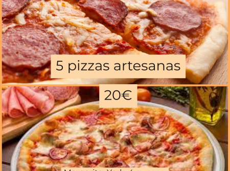 Pizzas artesanales (5 unid.)