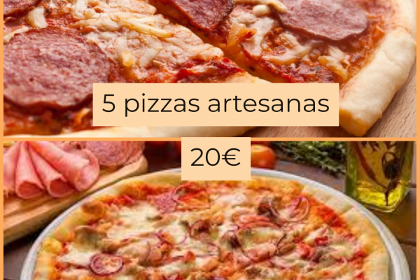 Pizzas artesanales (5 unid.)